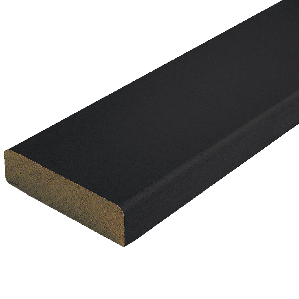 Austria Architraaf Recht 68mm Zwart 488cm - 5st